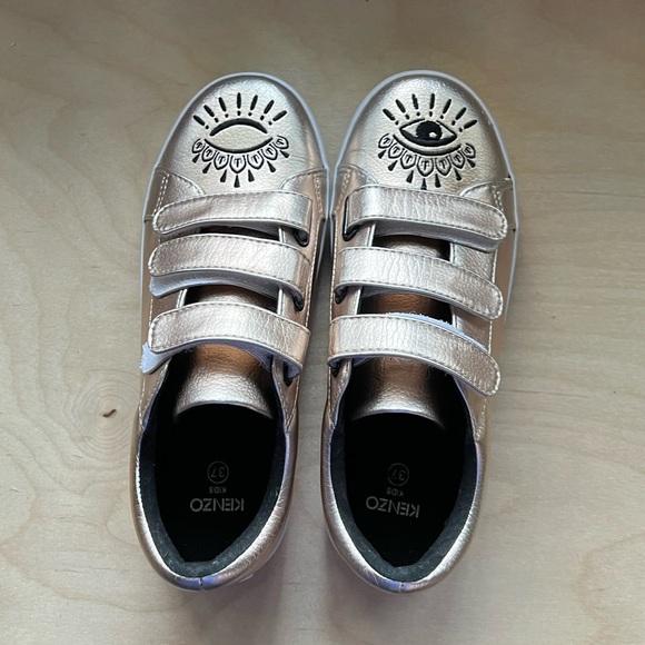 Kenzo embroidered gold sneakers - Picture 5 of 9